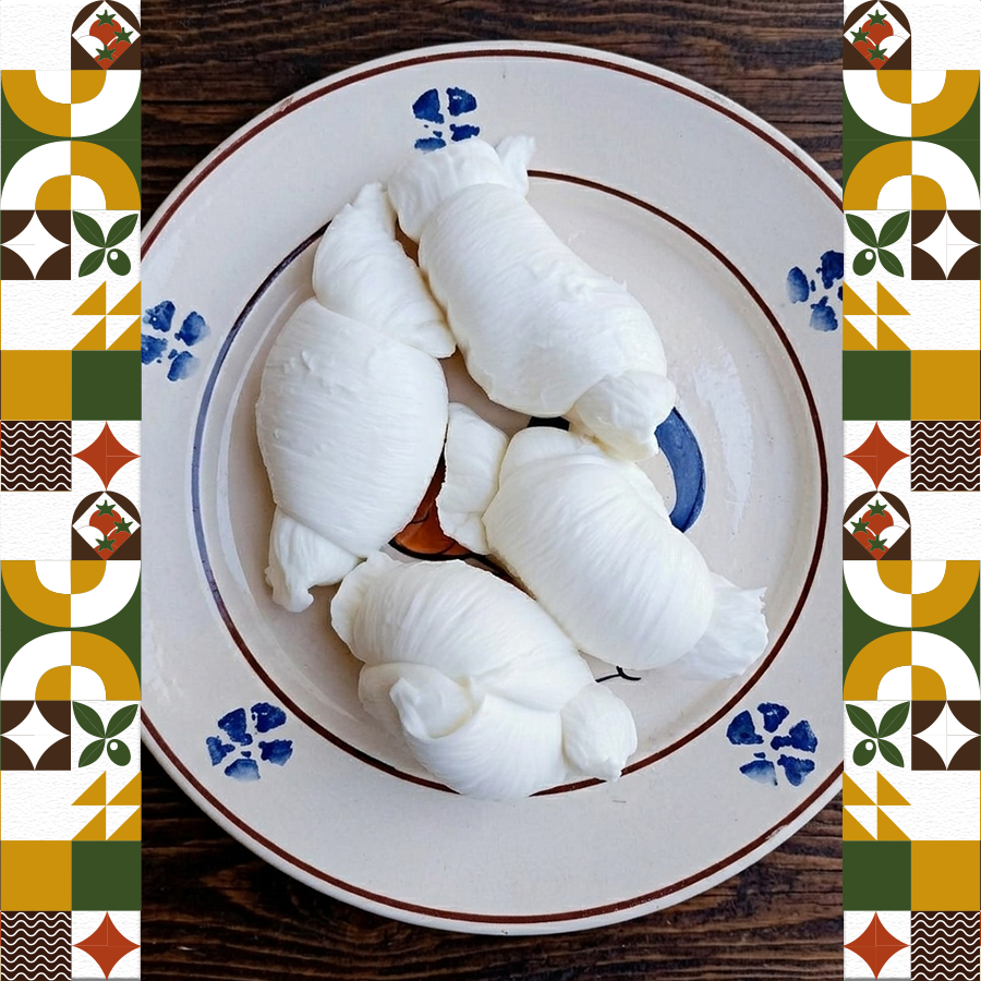 Grafica dedicata alla mozzarella